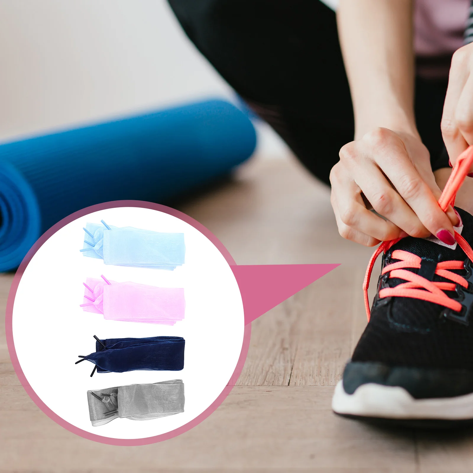 Рисунок 4 - 4 пары декоративных шнурков с лентами