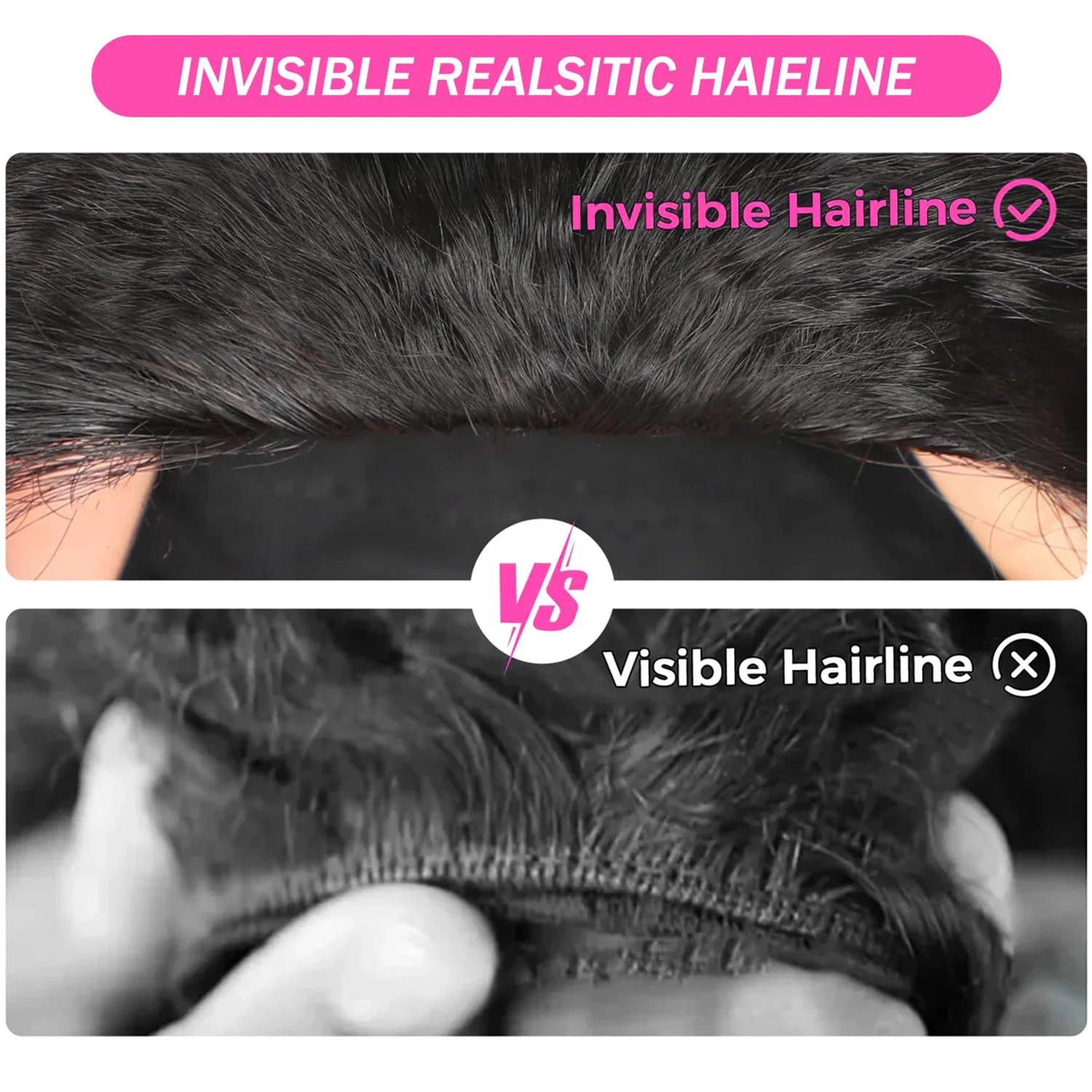 180% Half Wigs Human Hair Kinky Straight Machine Made Wig Upgrade 3 IN 1 Half Wig With Drawstring Seamless Clip Ins Flip Over