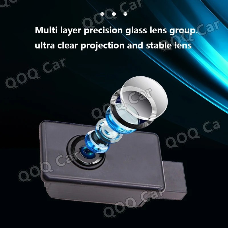 For Cadillac Escalade LED Car Door Welcome Shadow Light Laser Projector Ghost Lamp Modification No Fade