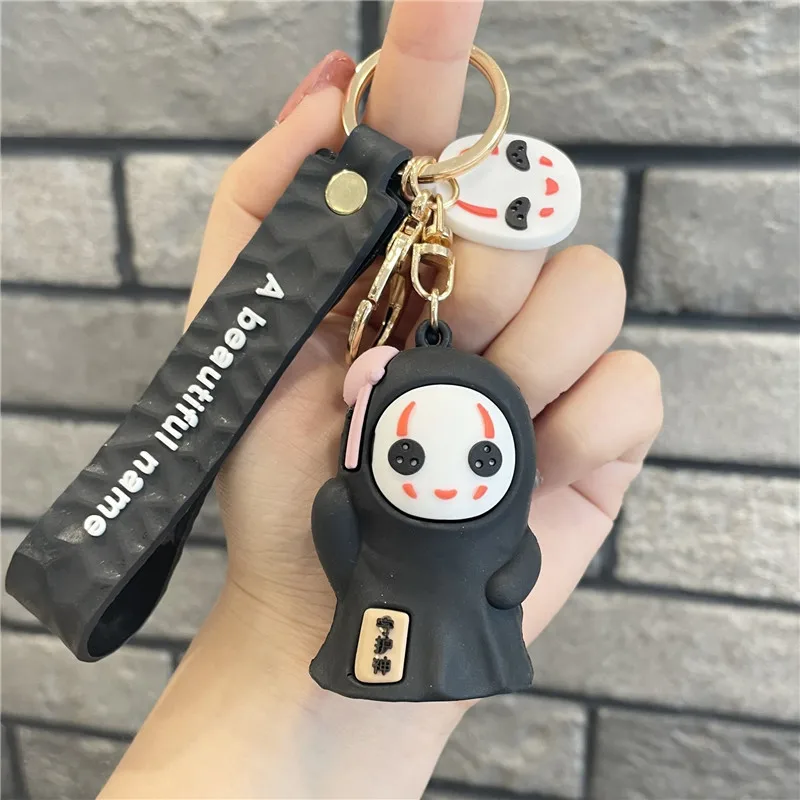 Spirited Away No Face Man Keychain Anime Cartoon Figure Model Pendant Key Chains Children Kids Toys Cosplay Keyring Gifts 0 suslum.myshopify.com product_variant