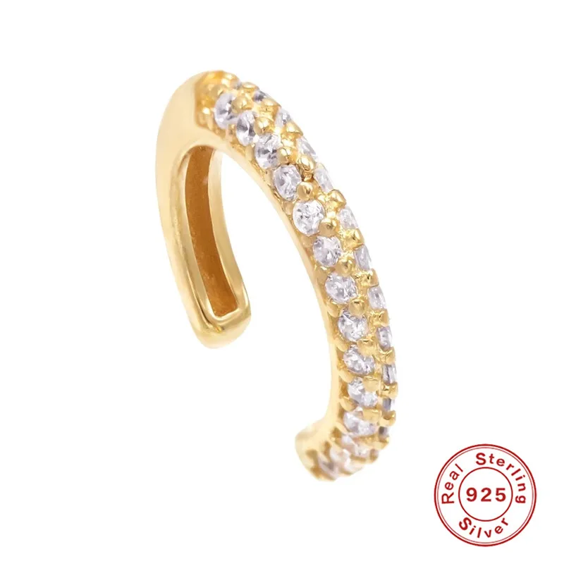 SLUYNZ 925 Orecchini a Doppio Piercing in Argento Sterlina Orecchini Pendenti Nappa per Donne Ragazze Adolescenti Piccolo Huggie Speranza Minimalista Stella Nappa (B-Gold