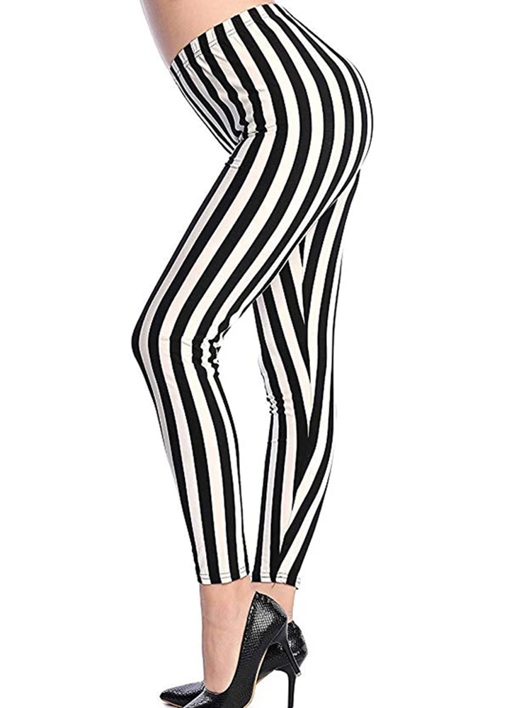 CUHAKCI Graffiti Leggings Floral Patterned Print Leggins For Women Leggings Houndstooth Sale Elastic Design Vintage Leggins W056 2