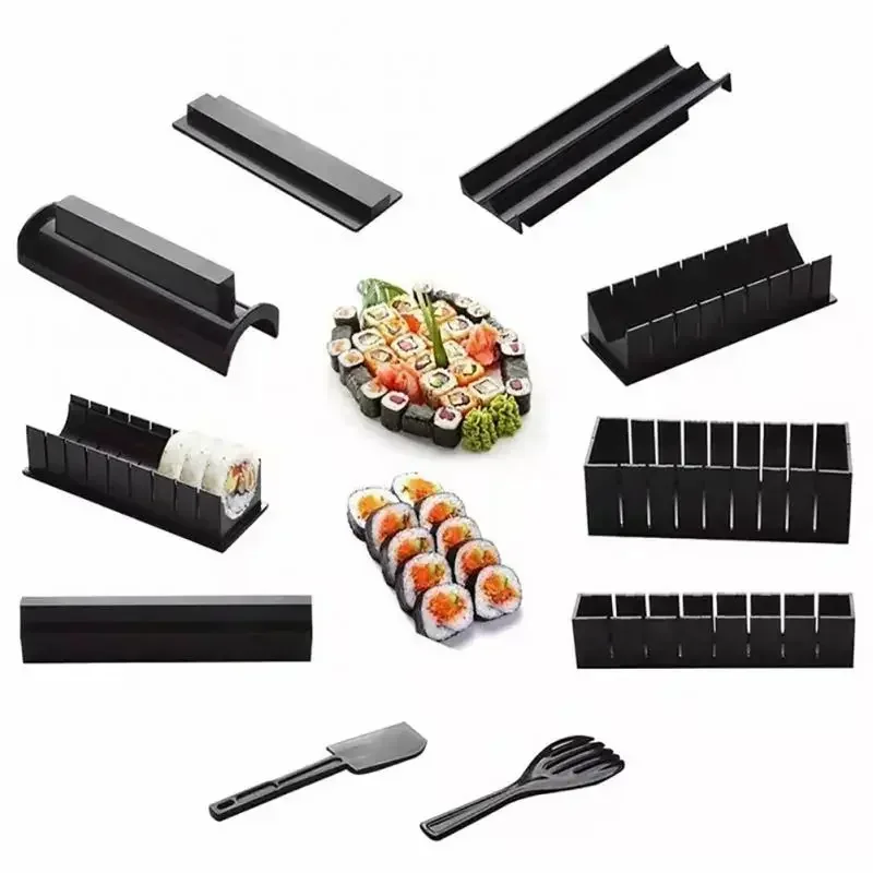 Japanese Sushi Maker 2 Shapes Sushi Making Kit Roll Rice Mold DIY Kitchen Tools 3Pcs/Set sushi mold,sushi maker,sushi rolling tool,sushi tools