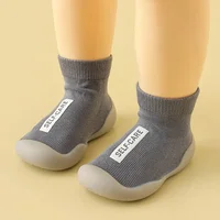Children First Walkers Floor Rubber Shoes Anti Slip Soft Soles Early Education Shoes Baby Floor Socks Elastic Socks 0-3years 2