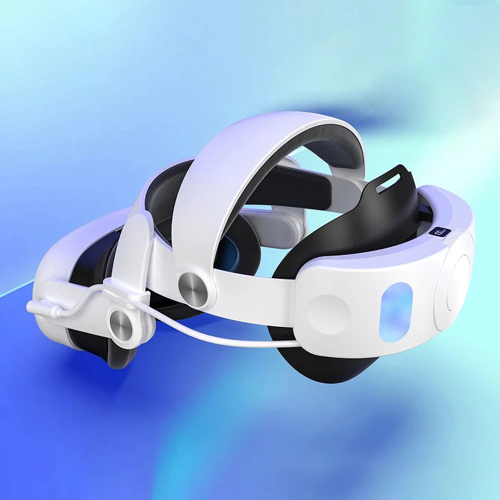Head Strap with Battery Pack for Meta Quest 3S VR Headset - 10000mAh Adjustable Strap Elite Strap Replacement for Extended Playtime and Comfort