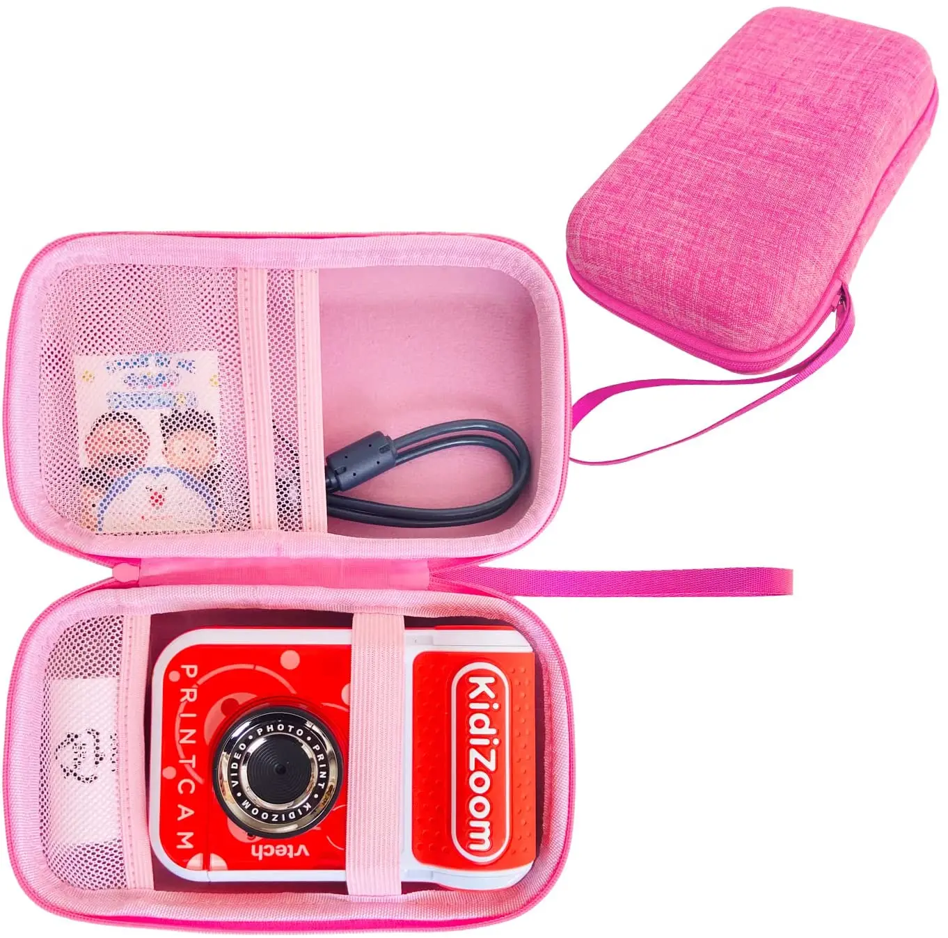 Custodia Da Viaggio Per Fotocamera Kidizoom Print – Blu, Rigida In EVA, Con Tasca Per Accessori - 2