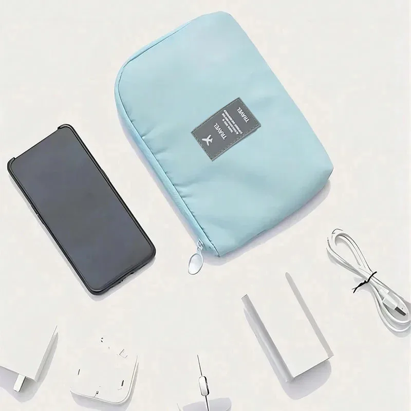 Storage Bags Electronic Organizer Mobile Digital Devices USB Line Data Cable Storage Pouch Portable Travel Cable Organizer Bag - 6