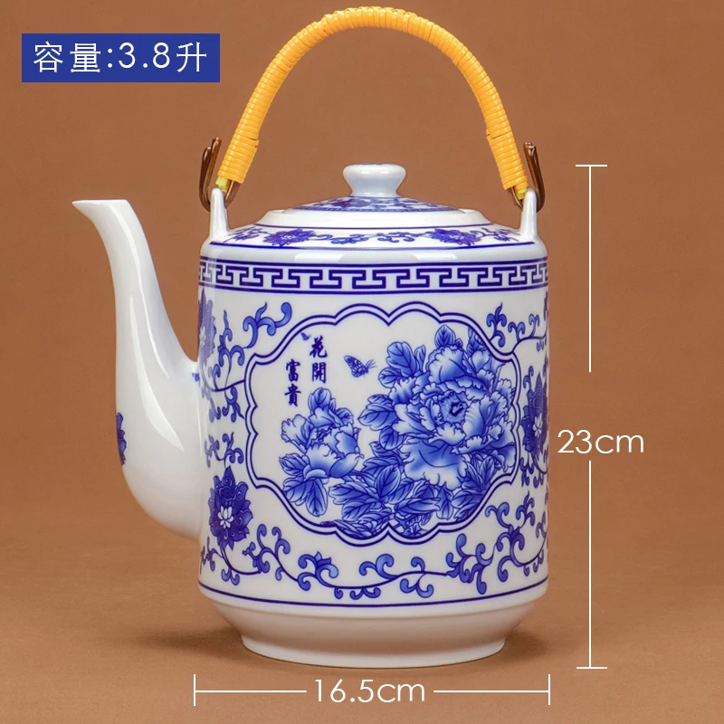 Teiera Artigianale In Porcellana Da 200 Ml - Cotta Ad Alta Temperatura - Perfetta Per Gli Amanti Del Tè - Foto 7