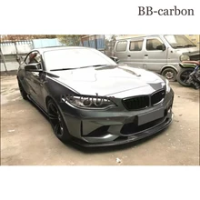  For Bmw 2 Series F87 M2 M2C Real Carbon Fiber Forged Pattern Car Body Kit Front Rear Bumper Lip Diffuser Splitter Side Skirts 