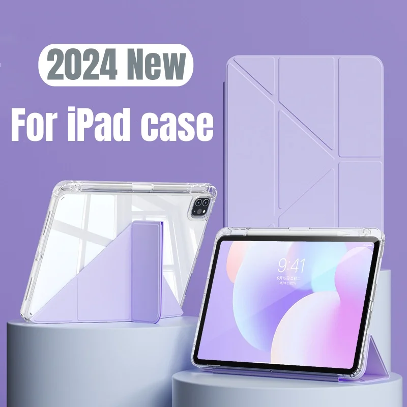 Ipad com Tampa do Suporte do Lápis Pro 11 9th Air Pro 12.9 6th 5th 4th 6th 5th 4th Mini 2023 2023 Case do