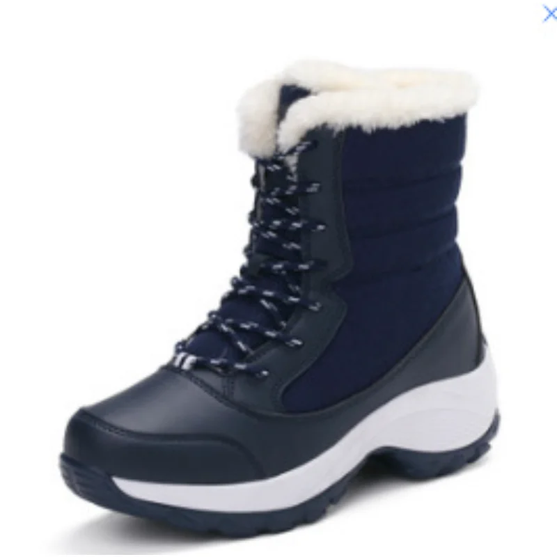 Snow Boots Plush Warm Ankle Boots Winter Shoes Booties Botas Mujer For Women Winter Shoes Waterproof Boots Women Female