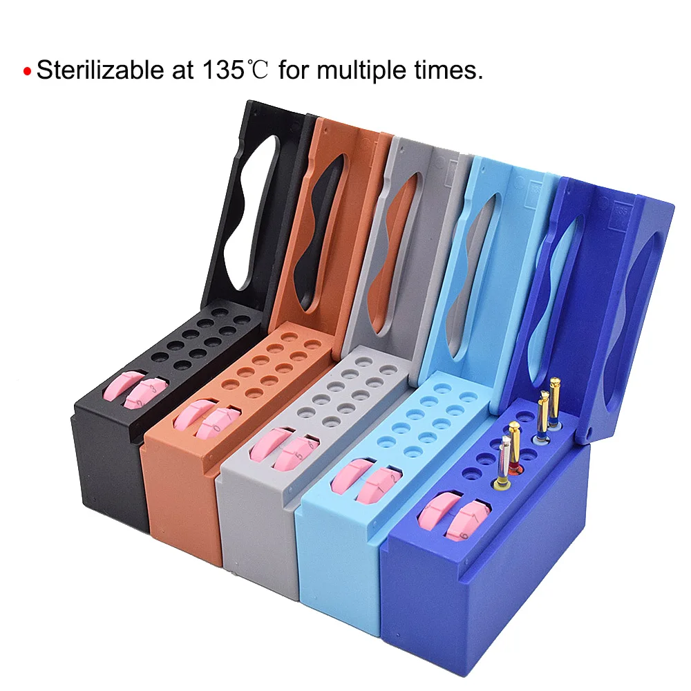 Dental 10 Holes Endo Files Holder With Memory Autoclavable