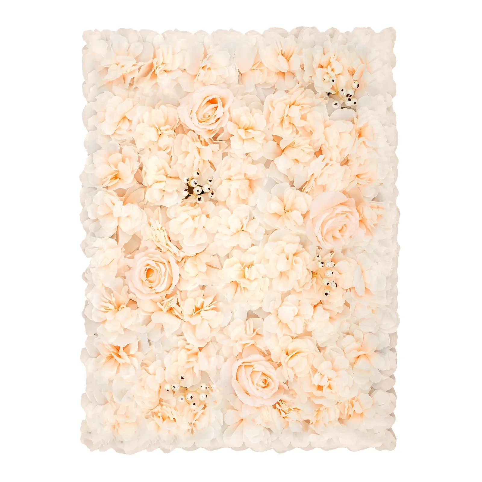 40x60cm Künstliche Blumenwand-Paneele Seidenblumen-Paneele für Außenbereich Garten Hinterhof Zaun Sichtschutz und Innenraum-Wanddekoration – Detail 9