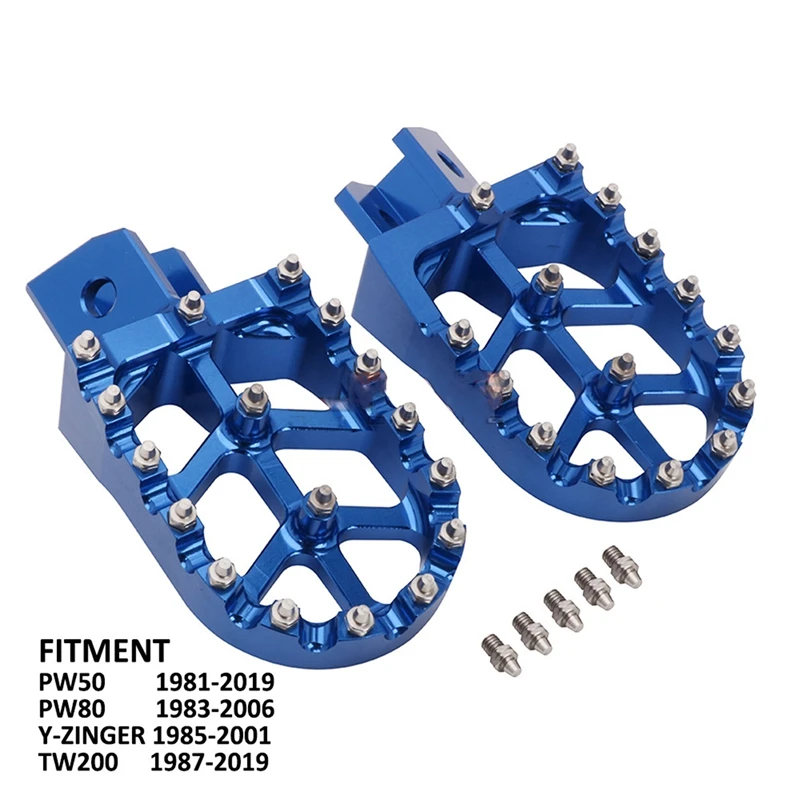 

Motorcycle Foot Pegs Pedals Rests Footpeg For YAMAHA PW50 1981-2020 PW80 1983-2006 Y-ZINGER 1985-2001 TW200 1987-2019