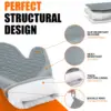 Silicone Oven Mitts, Heat Resistant 2 PCS Oven Mitts with Soft Cotton Lining, Non-Slip Grip Oven Glove, Kitchen Potholder BBQ 3