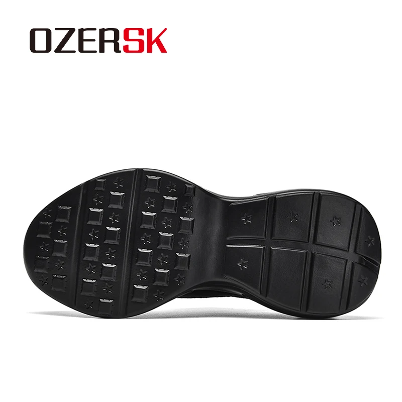 OZERSK 커플 용수철 부츠, 레이스업 미끄럼 방지 하이 퀄리티 PU 가죽, 편안한 캐주얼 핸드메이드 플랫폼 부츠, 패션, 2024 신상