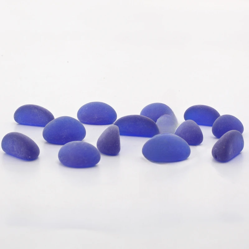 Crystal Stone Glass Pearl Sand Blue Light Stone Fish Tank Aquascaping Decoration Fluorescent Bottom 50 Sand Stones