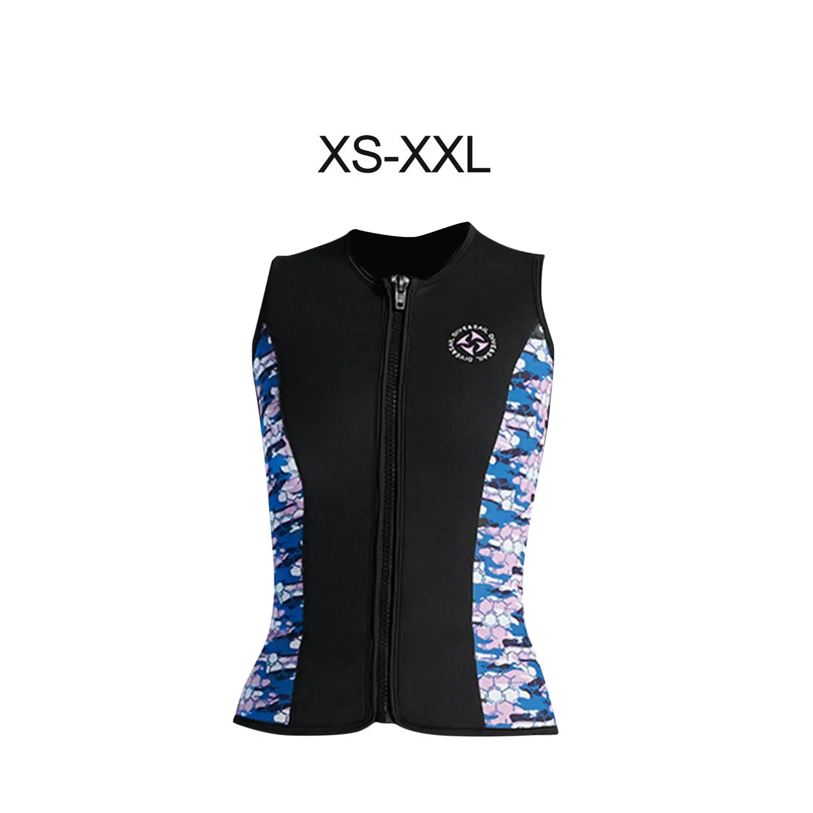 Women Wetsuit Top 3mm Diving Vest Thermal for Water Sports Canoeing Swimming