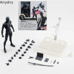 Artistic Posable Figurines: Male & Female Movable Mannequin Figures for Sketching and Drawing (Black male with box)