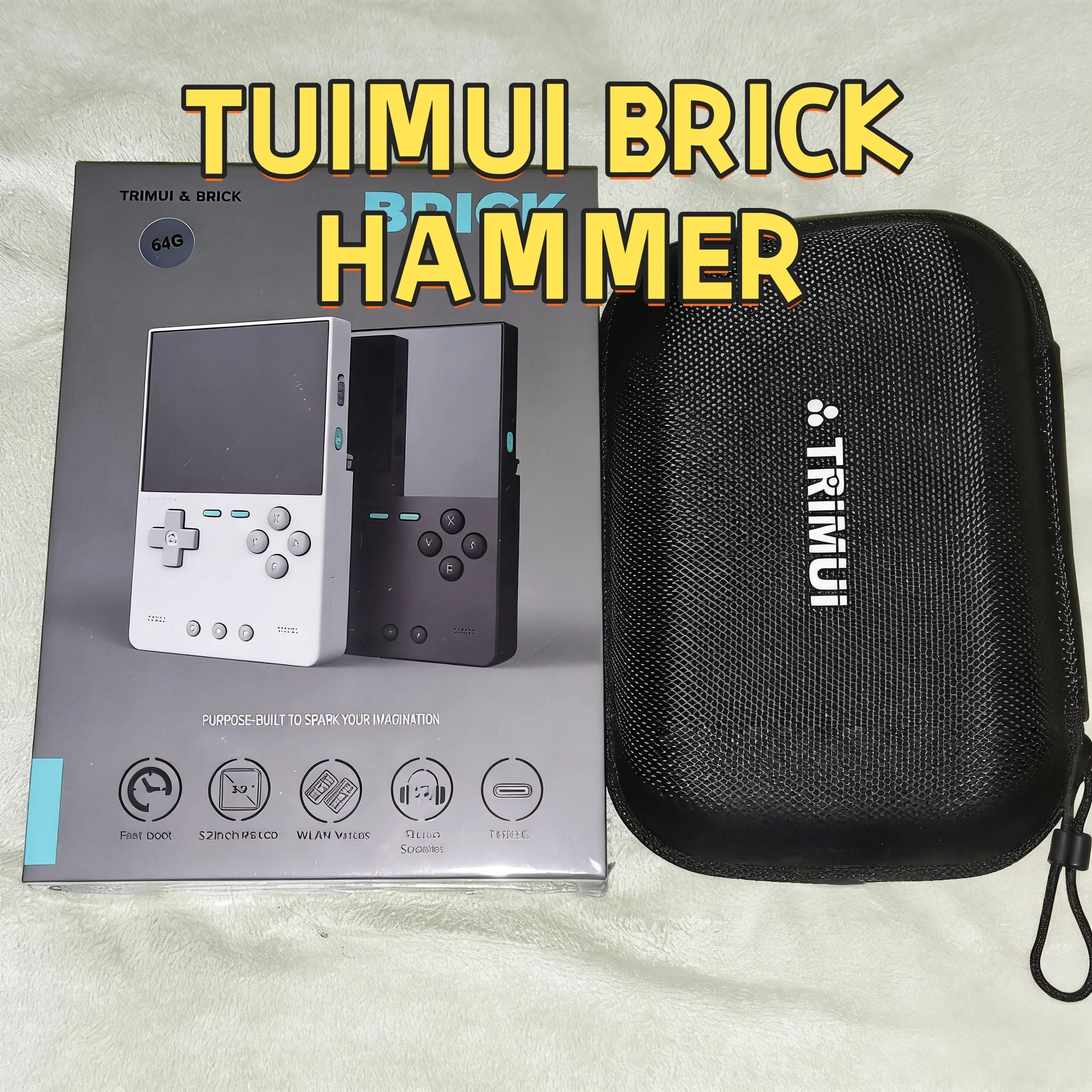 TRIMUI BRICK Hammer Retro Handheld Game Console Linux System CNC-Machined Metal Exterior Key LED Lighting 3.2'' IPS_voghion.com