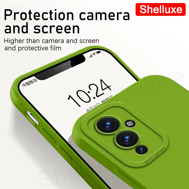 Square Liquid Silicone Soft Case for OnePlus - Shelluxe Series