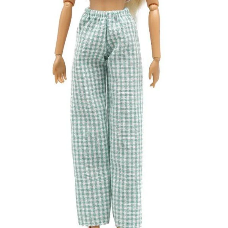 Novo 1 / 6 Roupa Da Boneca Da Moda Sem Mangas Top E Calça Casual Denim  Grade Acessórios Desgaste Diário Roupas Para Boneca Barbie