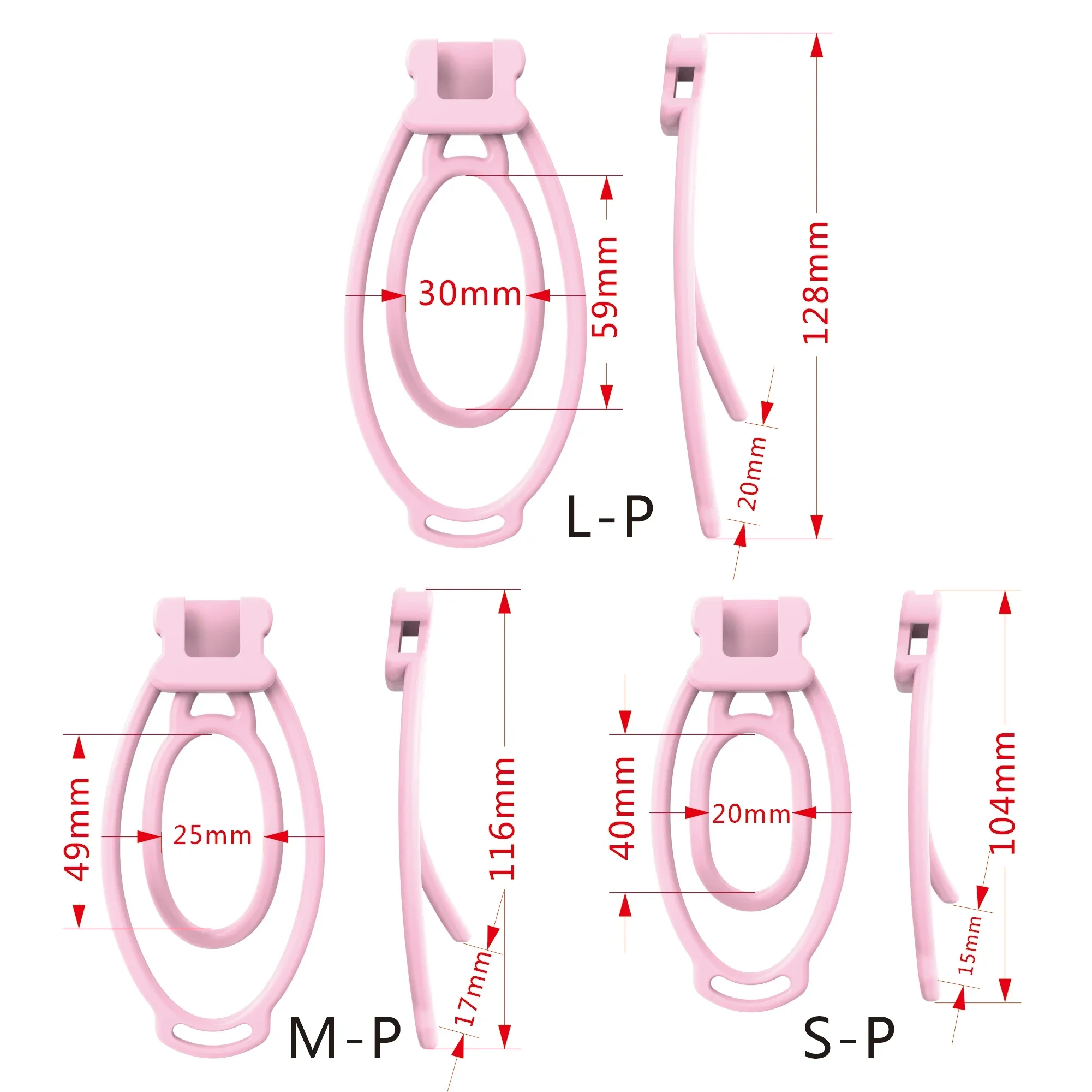 Fake FuFu Clamps Faux Female Lower Penis Clamps Bondage Cock Lock CB Abstinence penis chastity cage chastity lock sex toy 3 Sizes To Choose From Adult Gay
