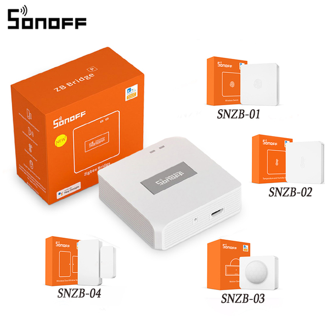 Zigbee Bridge Pro/Wireless Switch/T&H Sensor/Motion Sensor/Door Sensor/ZBMINI/ZBMINI-L, Support Ewelink Alexa Google Home