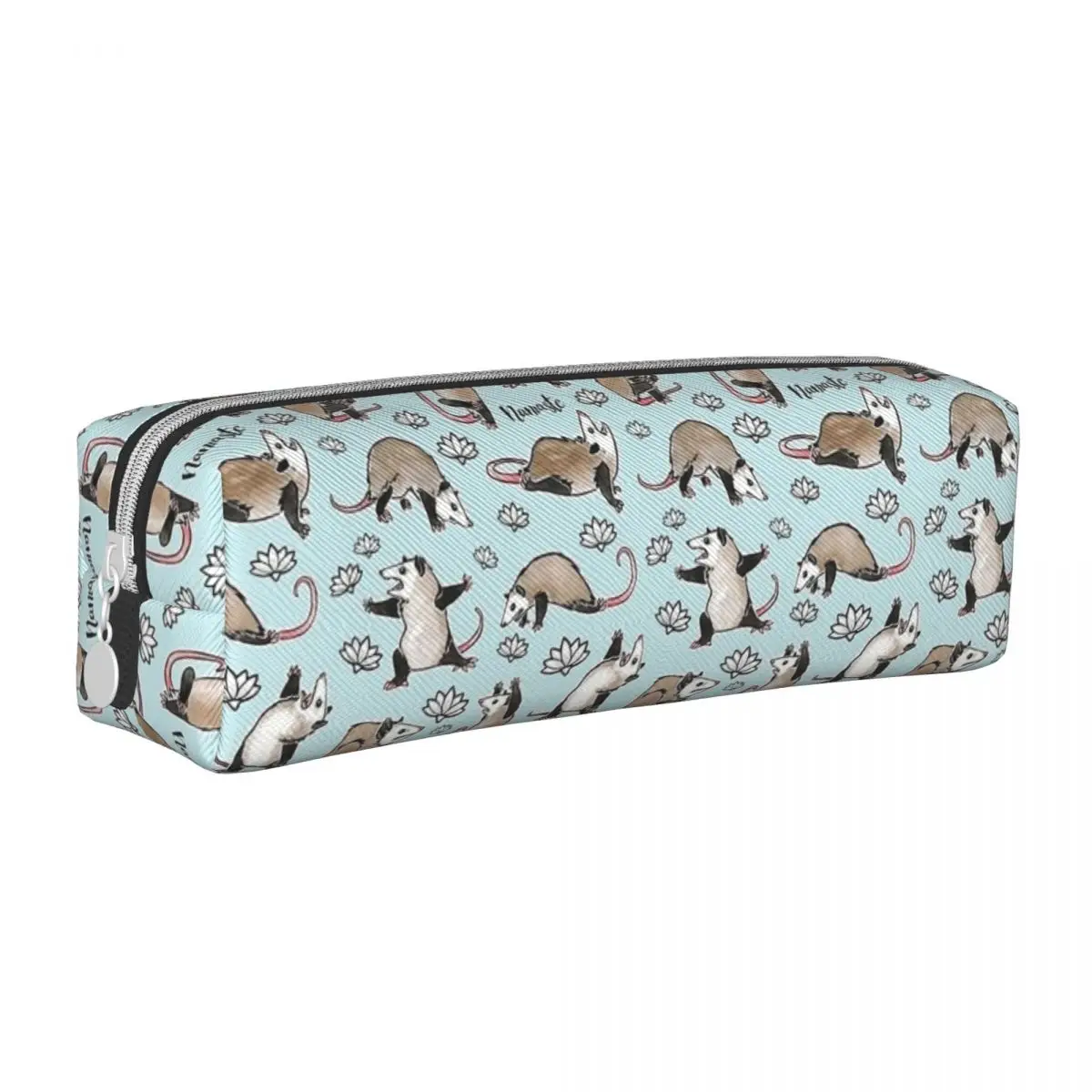 

New Possum Yoga Postures Pencil Cases Cute Opossum Lotus Pencilcases Pen for Girls Boys Large Bags Office Zipper Accessories