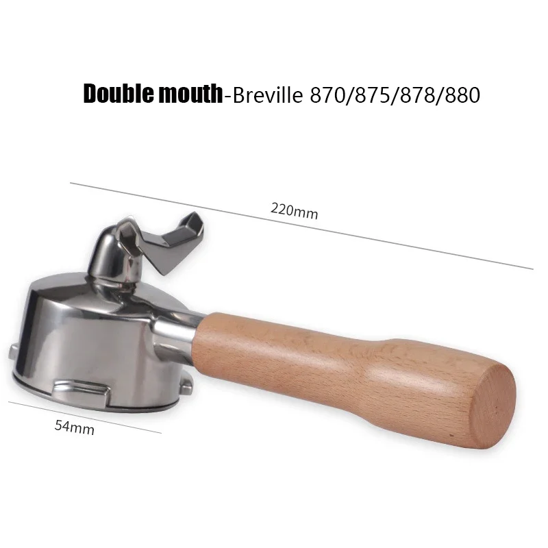 Portafiltro sin fondo de 54mm para máquinas Breville serie 8 BES870