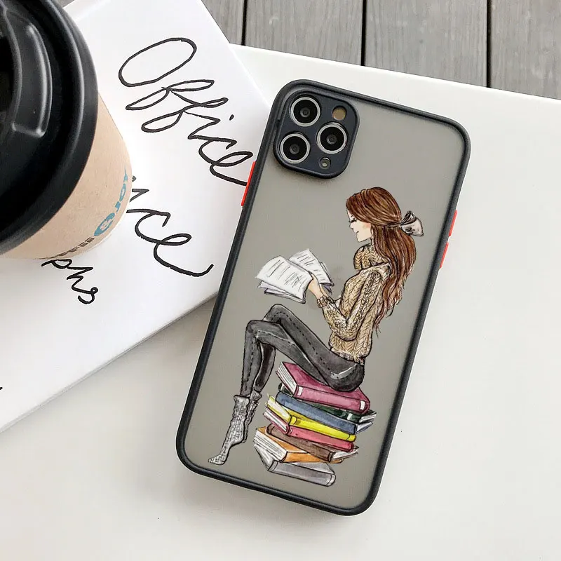 Buch- und Kaffeeliebhaber-Handyhülle: Niedliche Schutzhülle für iPhone 17, 16, 13, 15, 12, 11 Pro Max, Mini, 16, 14 Plus, X, XS, XR – Stoßfeste Hülle – Detail 7
