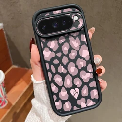 Leopard Print Shockproof TPU Silicone Phone Case for Google Pixel 9 Pro XL (A120 Black)