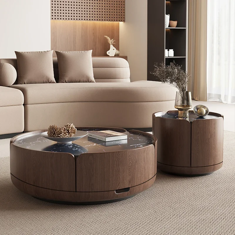 Italian Sofa Table Modern Minimalist Living Room Creative Rock Round Sofa Table Room Center Tavolino Da Divano Home Furniture
