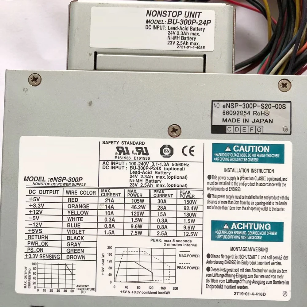 ENSP-300P 300W ENSP-300P-S24-00S BU-300P-24P DC Medical Power Supply Works Perfectly Fast Ship High Quality 4 ENSP-300P 300W ENSP-300P-S24-00S BU-300P-24P DC Medical Power Supply Works Perfectly Fast Ship High Quality - Image 2