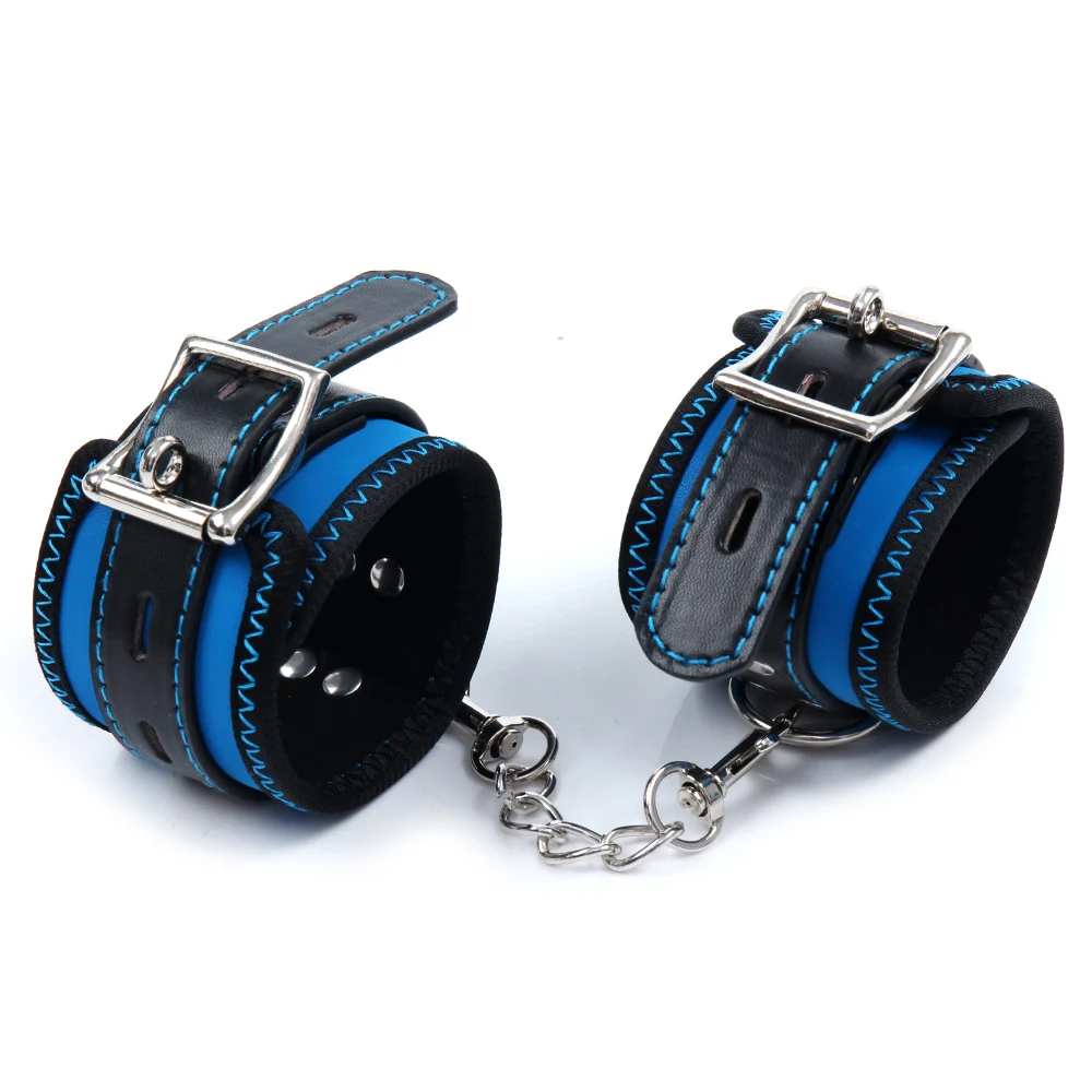 Locking Buckle BDSM Bondage Handcuff Restraints Erotic Shackles SM Flirting Games Supplies Exotic Accessories For Couples
