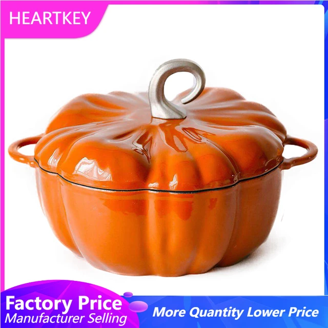 The Pioneer Woman 3.5-Quart Enamel-on-Cast Iron Pumpkin Dutch Oven