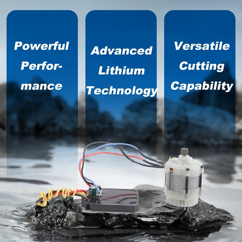 Chainsaw Mini Saw Motor Brushless Motor Lithium Electric Saw 21V 14 Tooth 550 Type for 4In/6In/8Inch Mini woodworking tools