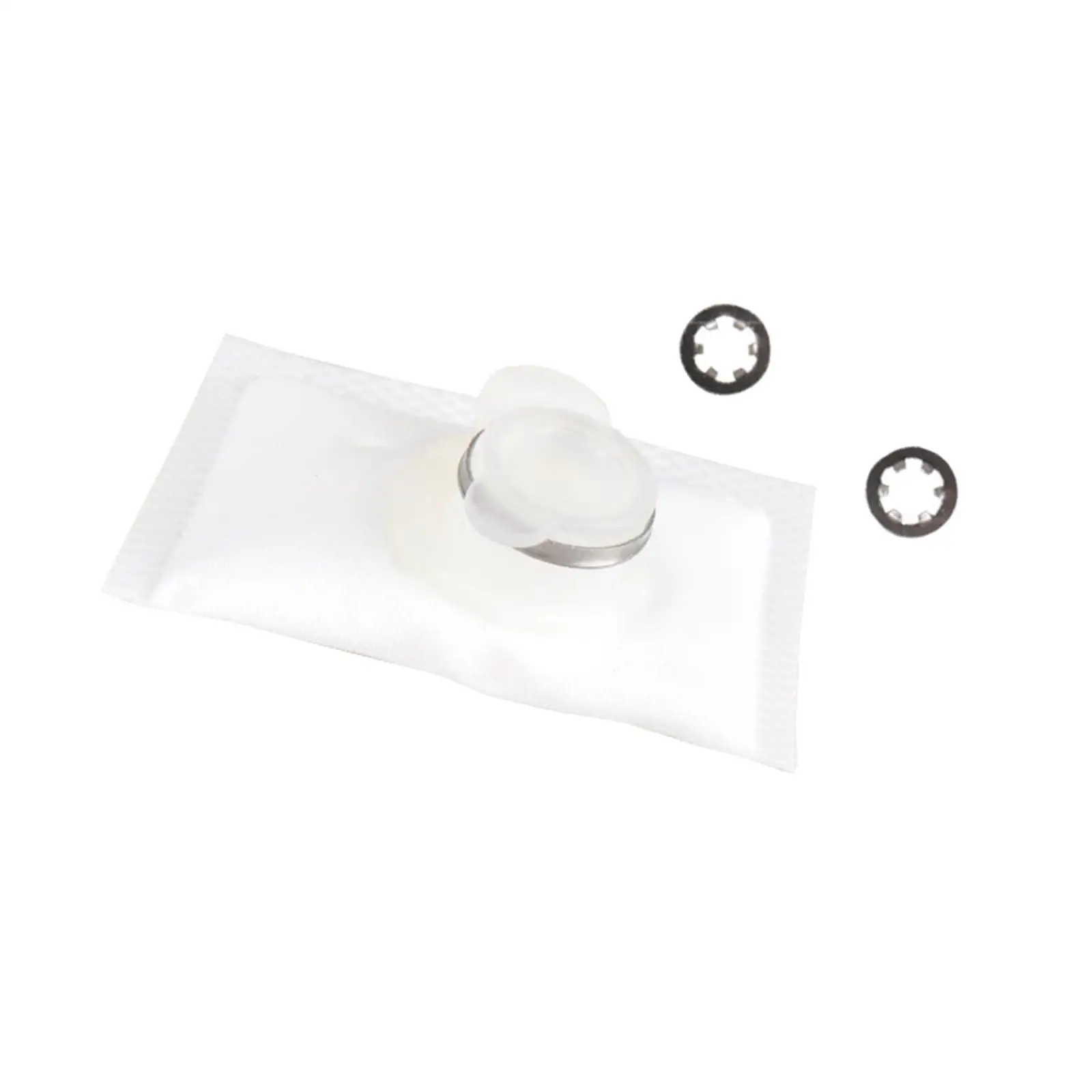 Fuel Pump Strainer Filter Accessory White for Yamaha R1 R6 R6S R6R FZ8 Durable Measure 2x1.6inch Made of Non Woven Fabric