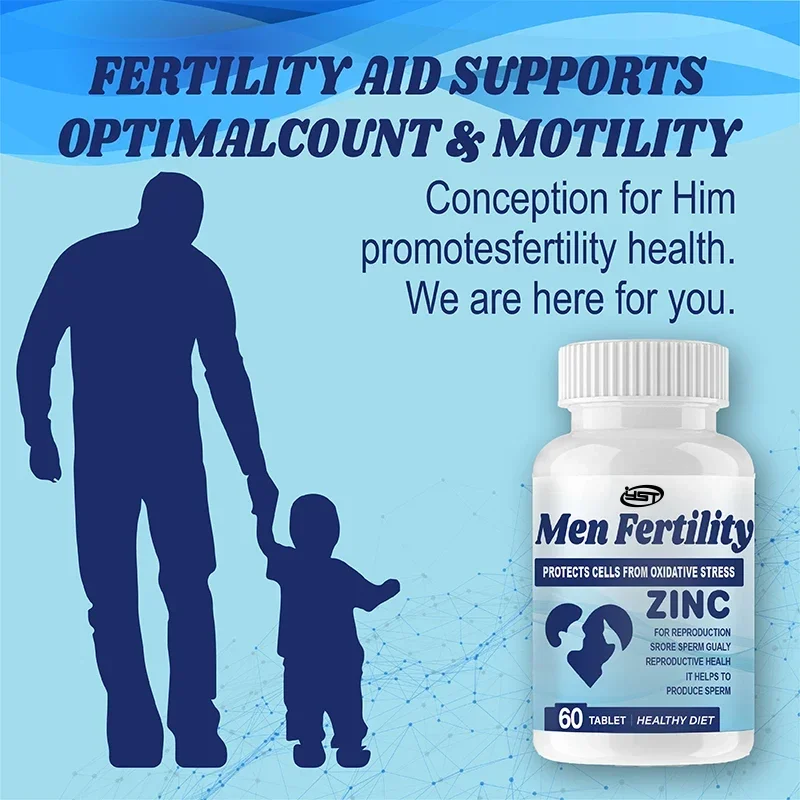 Men Fertility Tablet Pills Promoting Fertility Males Hormone Balance 60 Capsules