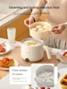Upgrade Smart Mini Electric Hot Pot Multi-functional Household Cooker Steamer 1-2 People Mini Electric Cooker with Steaming Grid 4
