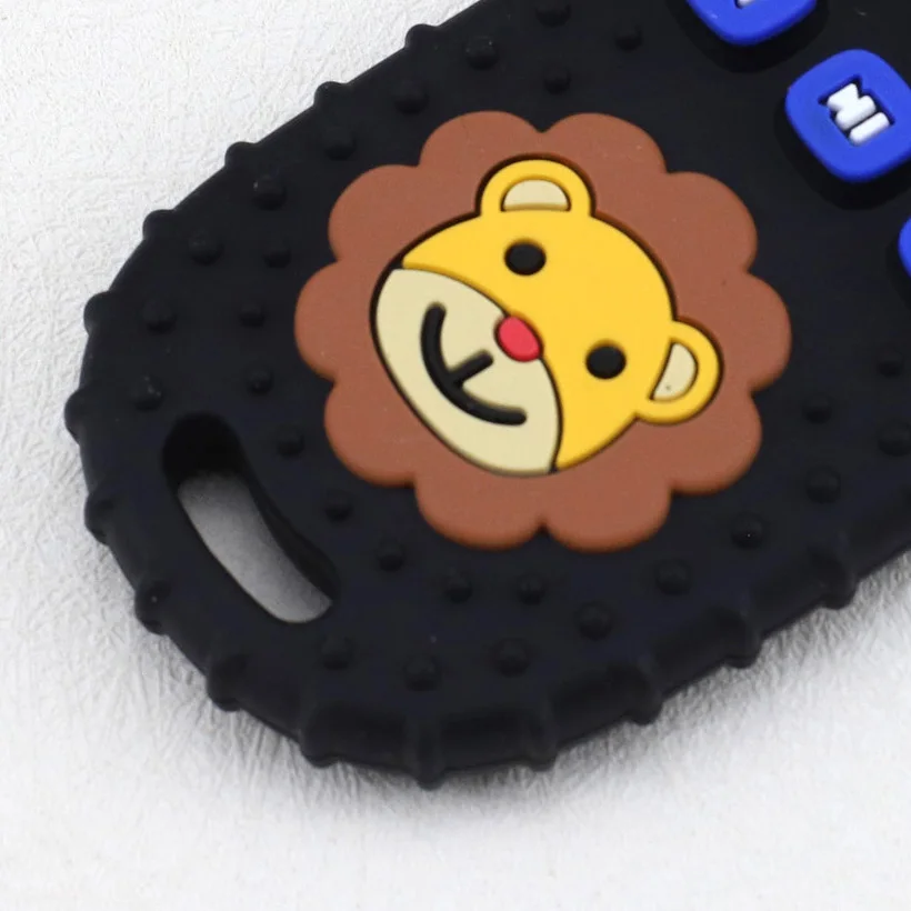 Cartoon lion silicone gum press simulation remote control toy