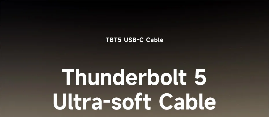 Hagibis Thunderbolt 5 USB-C Cable 120Gbps 240W 16K