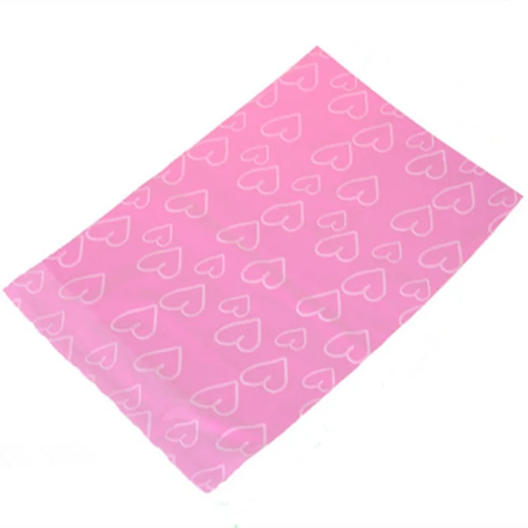 50/100PCS Pink Heart Poly Mailing Express Bag Strong Adhesive Envelope Mailer Pouches Plastic Gift Box Clothing Dress Gloves Bag 5