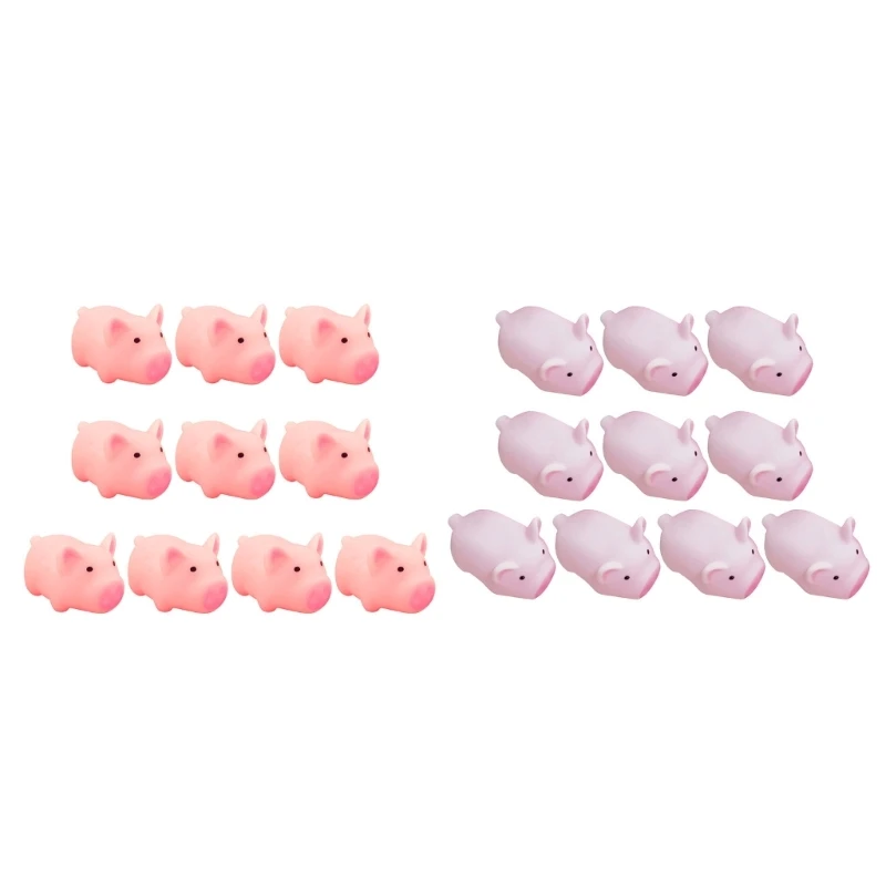 

10pcs/lot Pink Pig Sound Pet Toy Small Pig Toy for Puppy Squeak Mini Pig Dog Toy Dropship