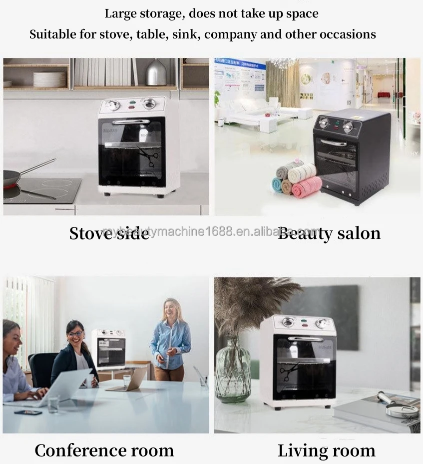 12L Desktop Dish Dryer Machine Kitchen Tableware Household Dish Rack With Cover Portable Dishes Disinfection Cabinet 6