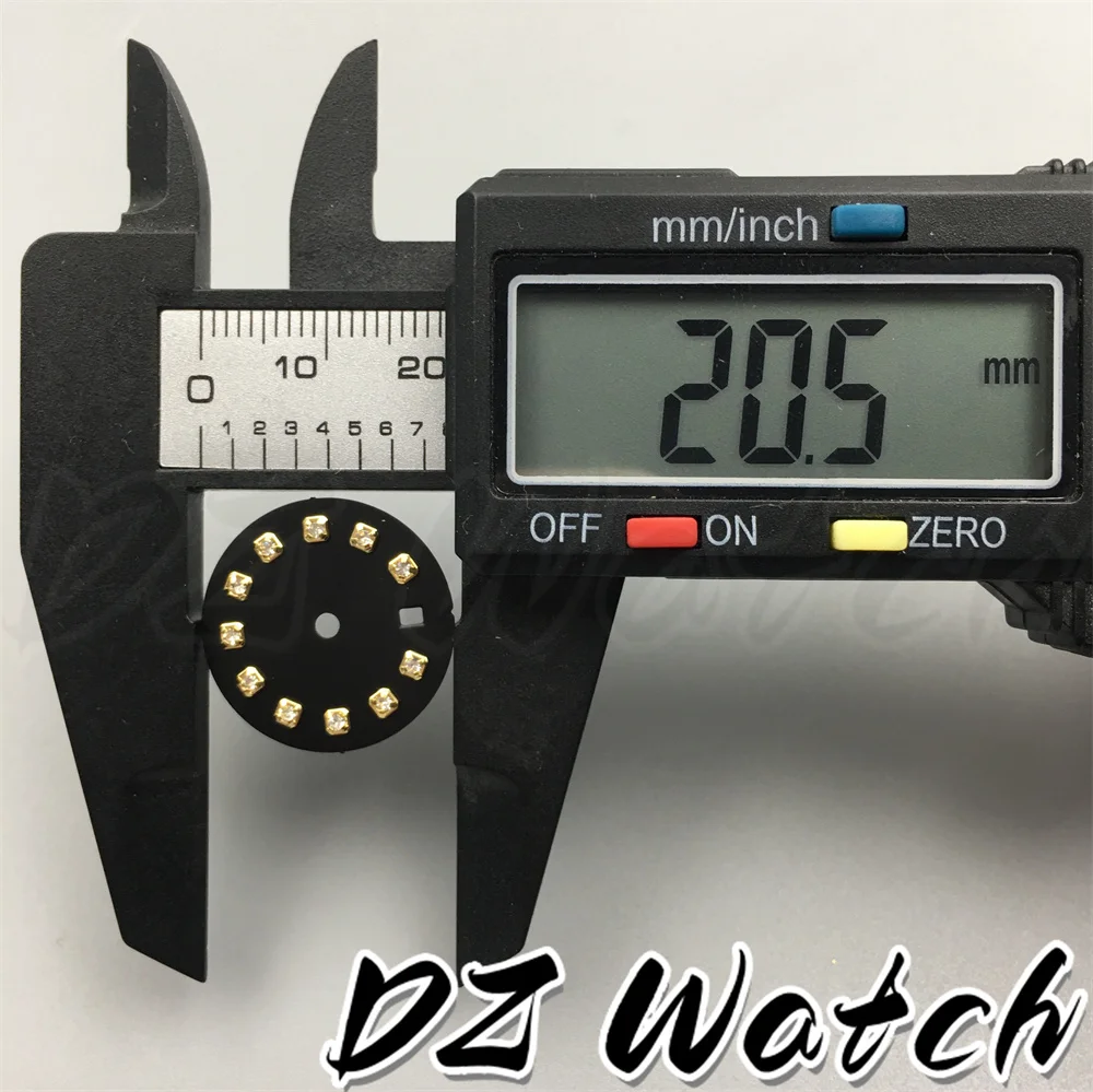 Stunning 20.5mm Multicolor Sunburst Watch Dial with Diamond Markers and Date Window