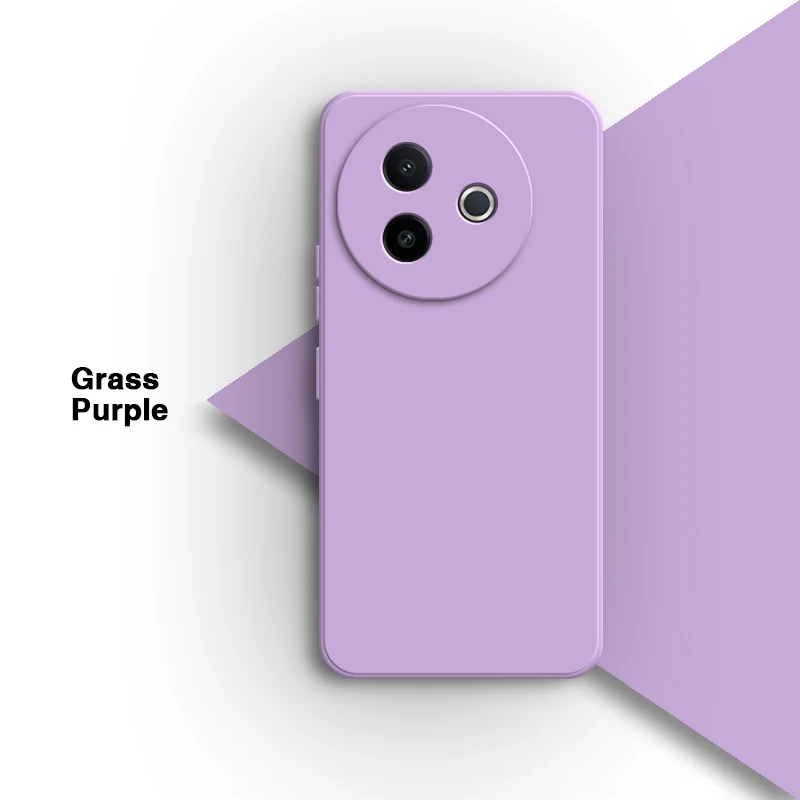 Premium Liquid Silicone Phone Case with Lens Protection - Soft, High-Quality Back Cover