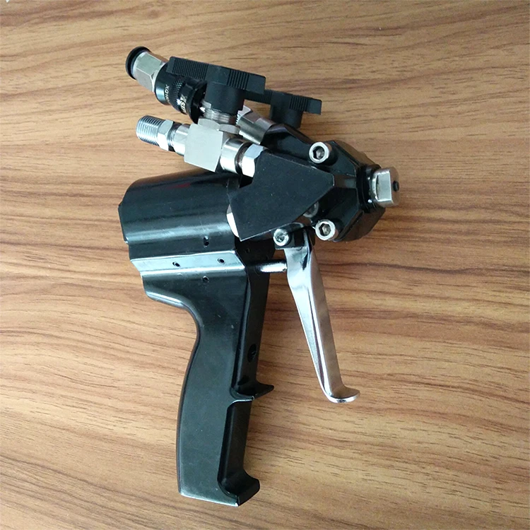 double head dual nozzle spray gun for nano chrome spray A B paint 4