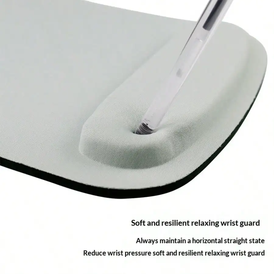 Ergonomic Silicone Wrist Rest Mouse Pad with 3D Comfort Effect for Office Use