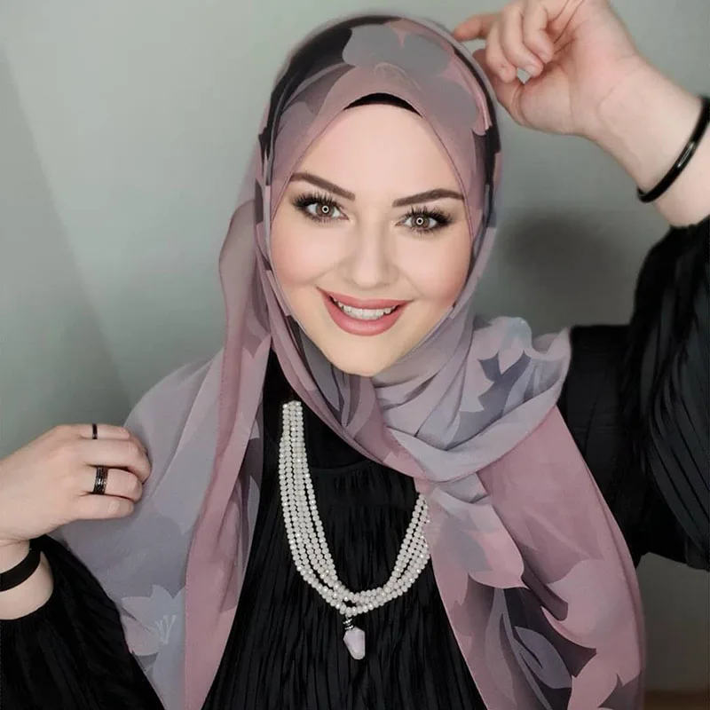 Islamic Chiffon Hijab Abaya Hijabs For Woman Abayas Jersey Turban Scarf Muslim Dress Women Turbans Instant Long Head Wrap